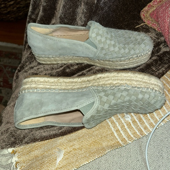 Sam Edelman Gray Woven Espadrille Slip-Ons - Picture 1 of 6